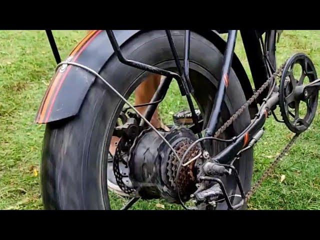 EM Karbon: Electric Folding Fat Bicycle | Burnout in Electric Bicycle | Stunt on Electric Bike#stunt