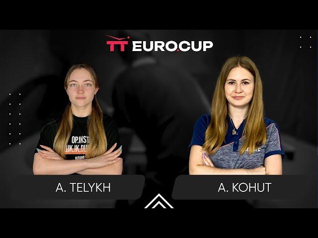 19:15 Anastasiia Telykh - Alina Kohut 27.10.2024 TT Euro.Cup Women Ukraine Star. TABLE 4