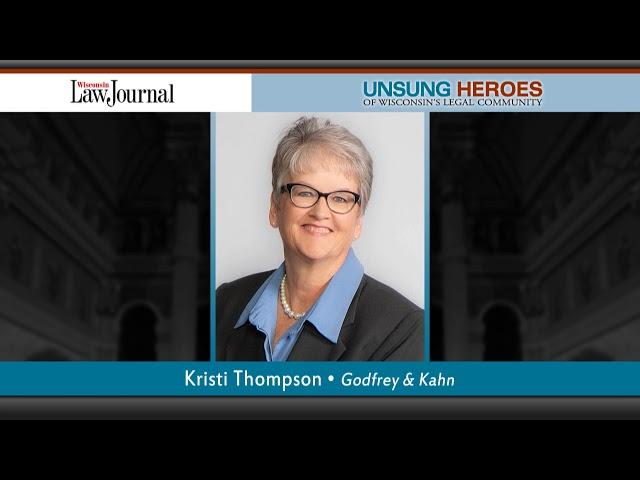 Unsung Heroes - Kristi Thompson