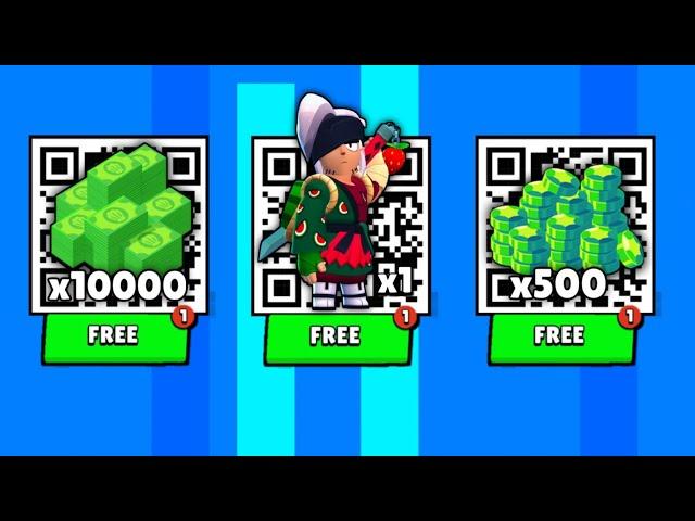 Free Krusty Kash, Kinji, & Gems QR Code! New Brawl Stars QR Codes 2024 - Free Gifts 