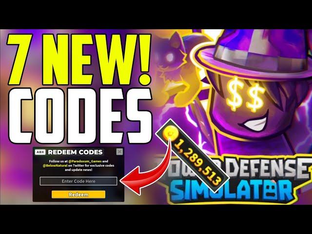 ️EVENT️️ TOWER DEFENSE SIMULATOR ROBLOX CODES 2024 - TOWER DEFENSE CODES 2024 - TDS