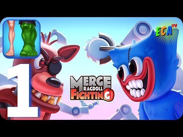 ⭐Merge Ragdoll Fighting⭐ Walkthrough Gameplay Part 1 Merge DNA Fight And Win (Android-iOS)
