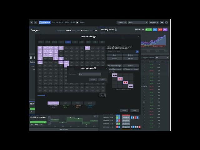Create a poker quiz in Drivehud 2