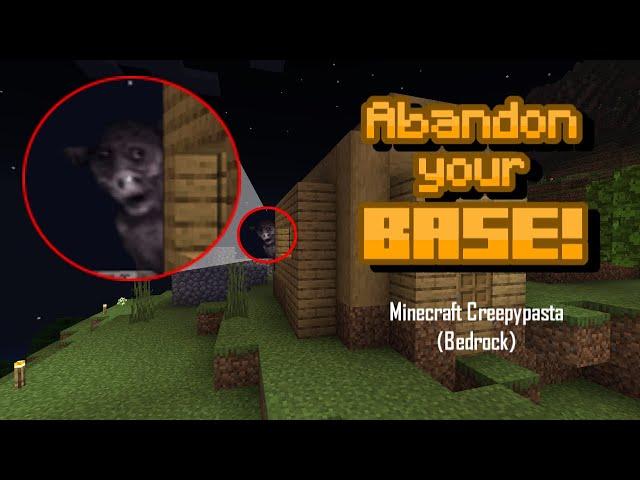 If You Hear a Pig Crying, ABANDON YOUR BASE! Minecraft Creepypasta (Bedrock)