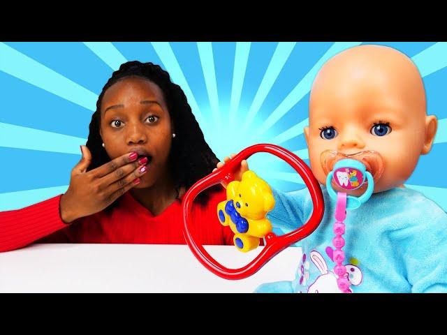 Changing Baby doll & morning routine - Baby born doll videos