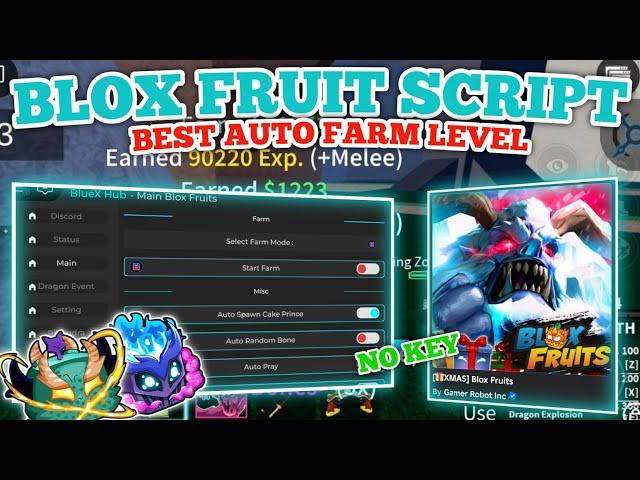 BlueX Hub Roblox Script | New Blox Fruits Script Update Best Auto Farm Level