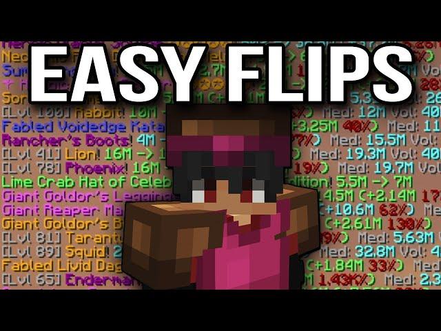 NO EFFORT ah flipping for 1 hour...  60m+ profit? | Hypixel Skyblock