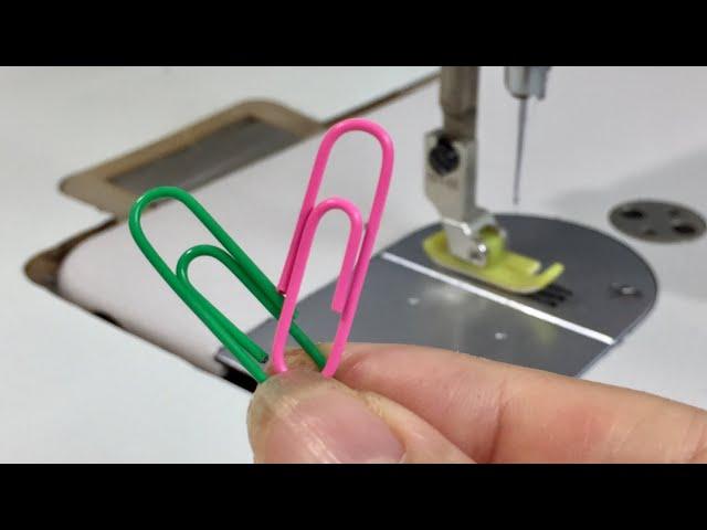 ️6 sewing tips and tricks with Paper Clips that you never knew/ 6 HACK PAPER CLIPS