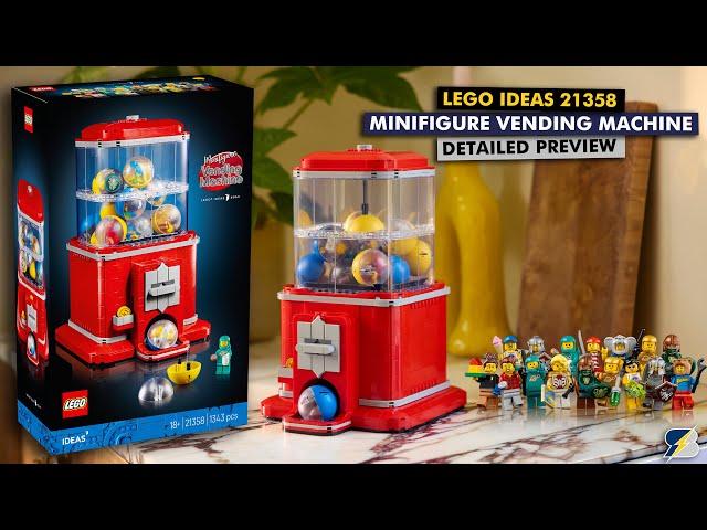 LEGO Ideas 21358 Minifigure vending machine - functions + 16 minifigs for $180, will it work?