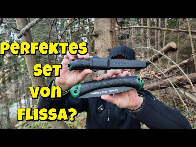 Perfektes Anfänger Outdoor Set von FlissaSäge und Messer wie von Bahco 