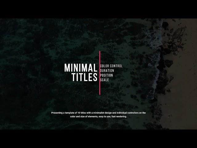 Minimal Titles 2.0 | AE
