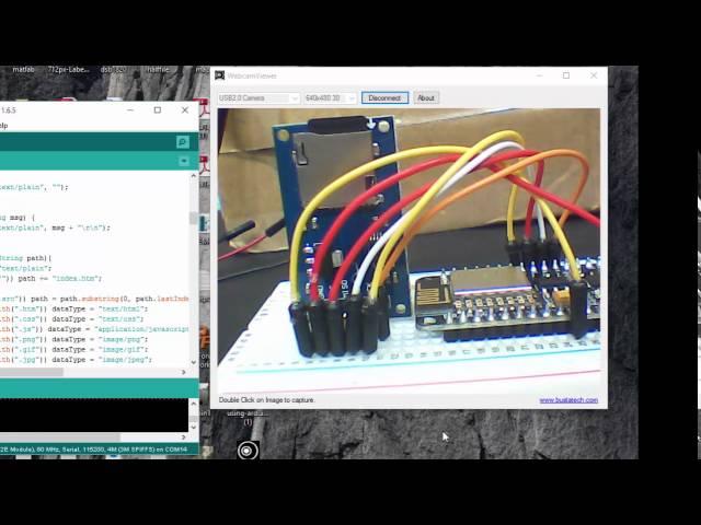 SD card Webserver using Esp8266 Nodemcu