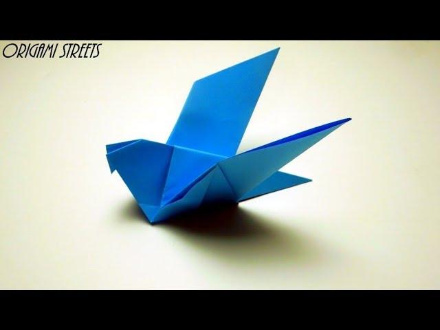 How to make a dove out of paper. Origami dove.