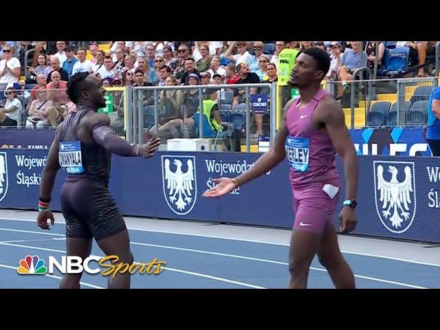 Fred Kerley edges Ferdinand Omanyala to win men's 100m at Silesia | NBC Sports