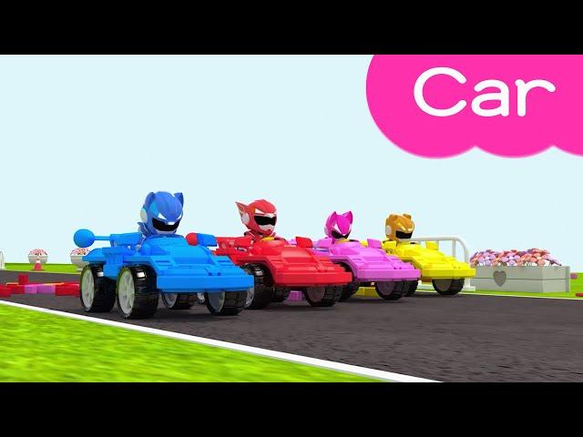 Learn colors with Miniforce | car | cars | Color car | slide | Color play | Mini-Pang TV 3D Play