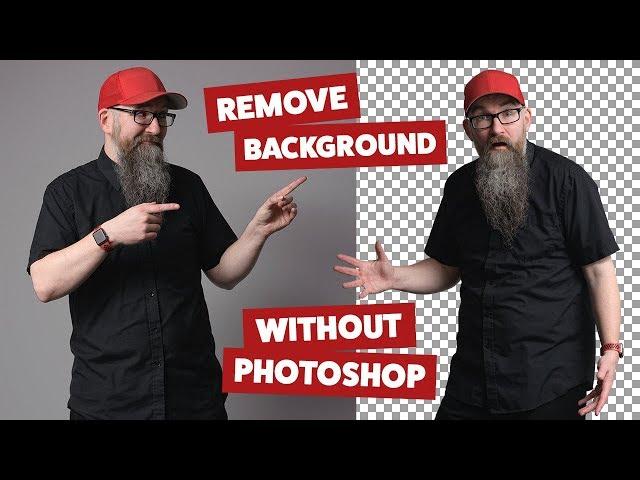 Remove background from image without Photoshop (See description for updated video link)