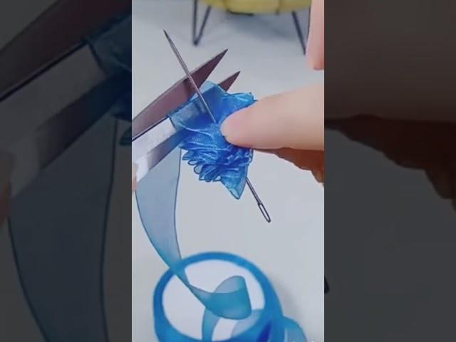 ribbon rose making #ribbonflowermaking #ribboncraft  @needleart6863
