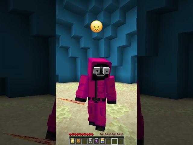 Reversing Squid Game vs Funny Emoji Reaction #meme #shorts #minecraft