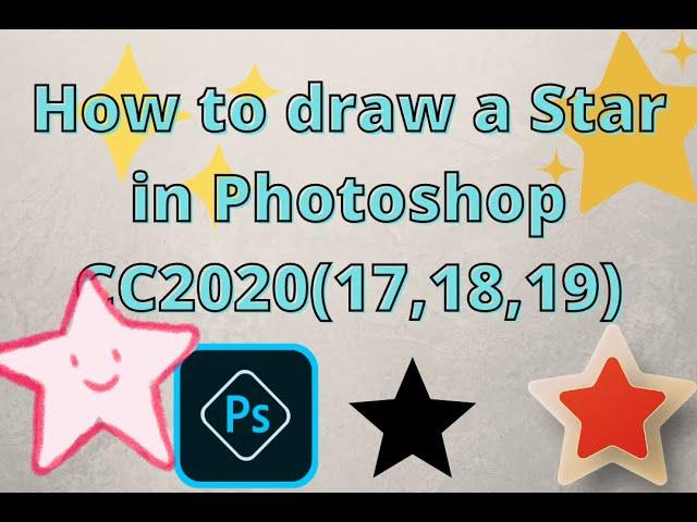 How to Draw a Star in Photoshop cc2020 - Fastest method - Joe Yapzor