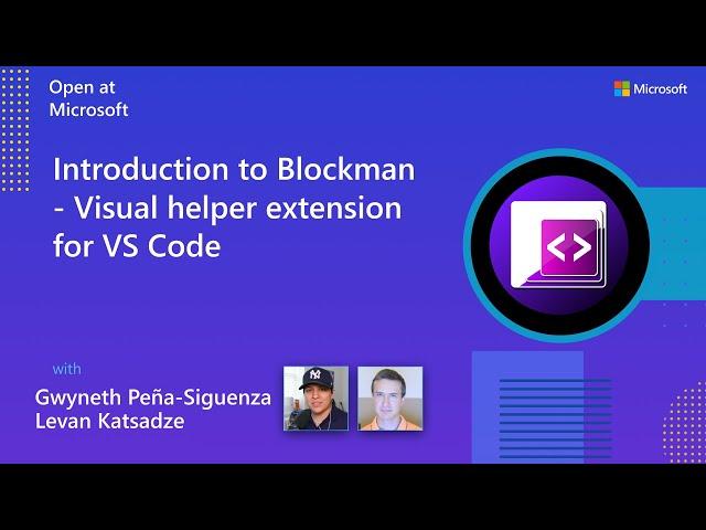 Introduction to Blockman - Visual helper extension for VS Code