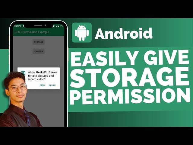 How To Give Storage Permission In Android !