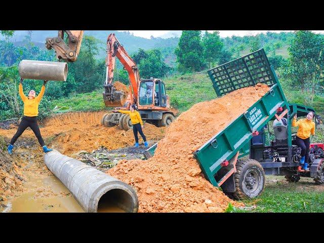 Use Truck To Transport Plywood From The Lumber Mill, Transport Sewer Pipes | Daily Farm