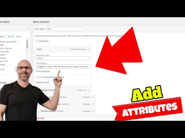 How to Add Menu Title Attributes in WordPress