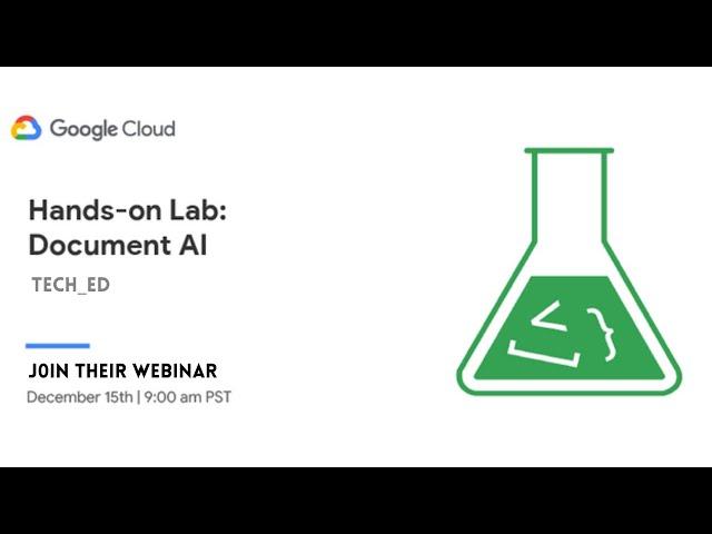 CLOUD ONAIR | Form Parsing Using Document AI | Hands-on Lab -  Document AI | TECH_ED