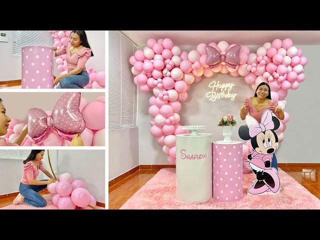 Como hacer un Arco de Globos –  Decoración Minnie Mouse 