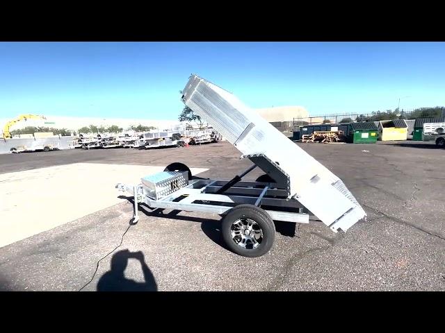 Primo 5x8 Aluminum Dump Trailer