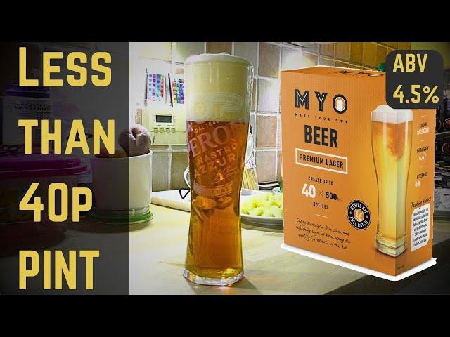 Never buy beer from shops again. Just 40p a pint ! MYO Beer kit