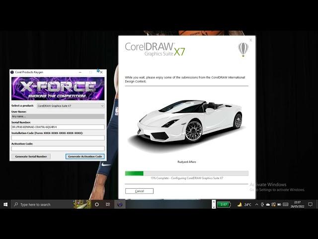 tutorial (install corel draw x7 menggunakan keygen)
