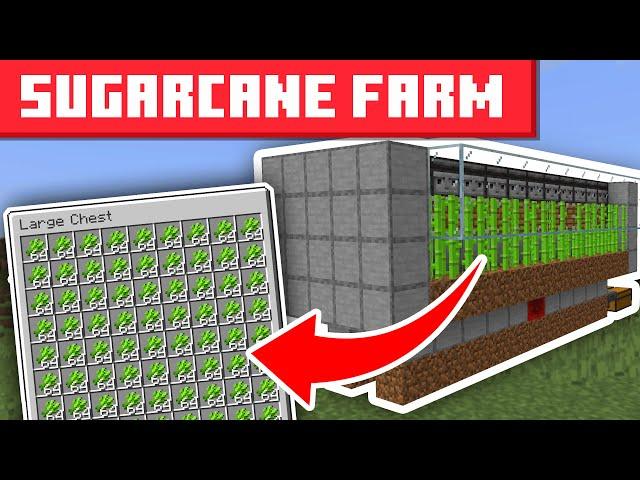 Minecraft Sugar Cane Farm 1.21.4+ - EASY DESIGN