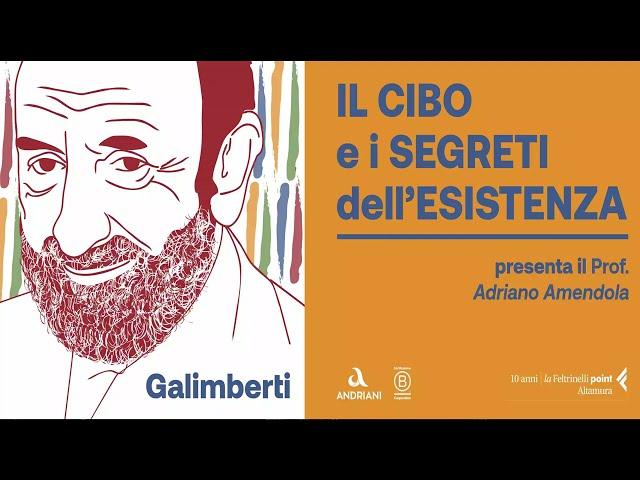 Incontri con l'autore | Umberto Galimberti - "Il cibo e i segreti dell'esistenza"