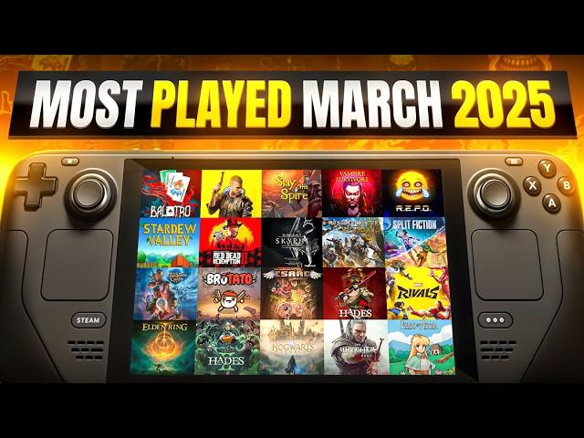 March Top 20 Most Played Steam Deck Games