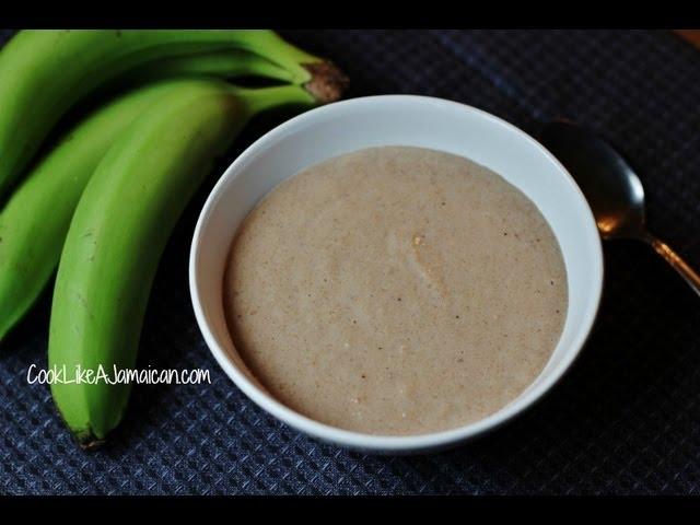 Jamaican Green Banana Porridge Recipe Video