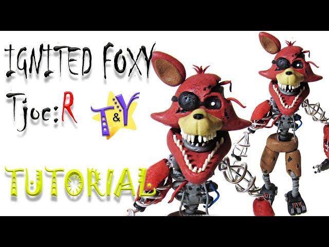 Как слепить Игнайт Фокси из пластилина Туториал Ignited Foxy TjocR from clay Tutorial