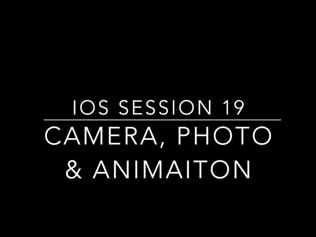 Learn IOS Tutorial 19 - Animation, Camera & Photos Album