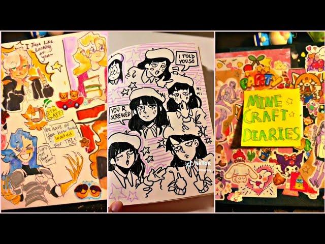 Sketchbook Tour  TikTok Compilation 2023 #22 | Sketchbook Ideas