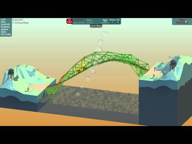 Poly Bridge - 3-5 Dump slope