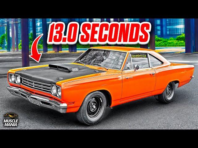 10 FASTEST 1960s Muscle Cars Over The Quarter Mile!