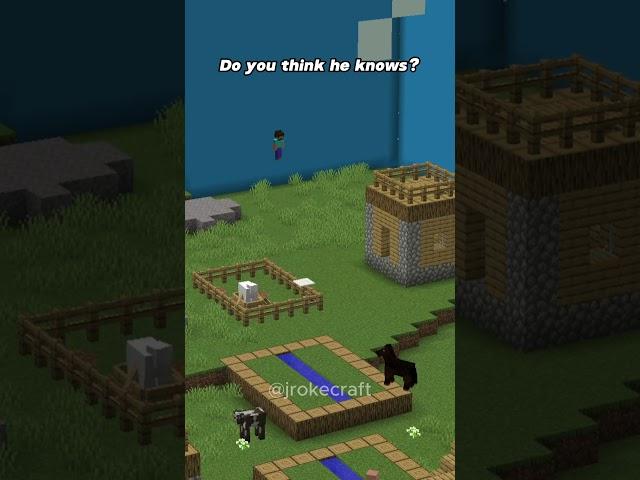 Do you think he knows? #minecraft #memes