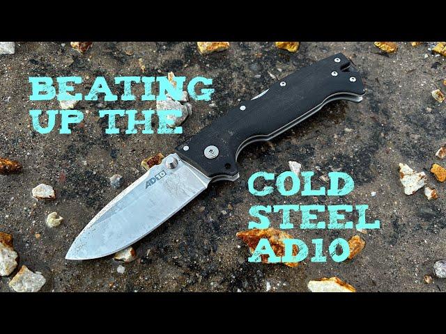 Cut Test: Cold Steel AD10! Built to Withstand Anything