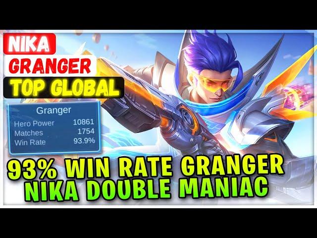 93% Win Rate Granger NIKA Double Maniac [ Top Global Granger ] n4ceabfde8 - Mobile Legends Build