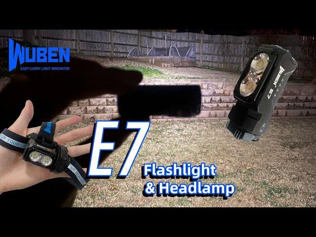 Wuben E7 - A well designed EDC flashlight and headlamp