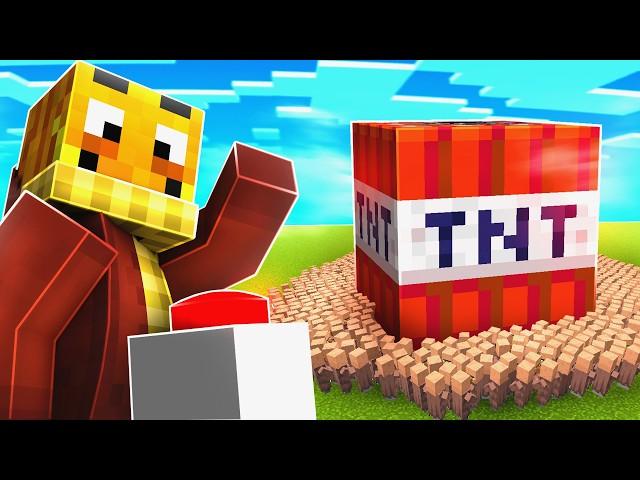 100 Minecraft Dorfbewohner gegen MEGA TNT...