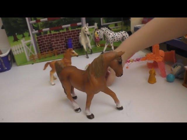 лошади Schleich  распаковка и фигурки диких животных ИГРУШКИ for Kids видео для детей