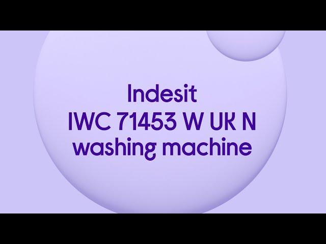 Indesit IWC 71453 W UK N 7 kg 1400 Spin Washing Machine - White - Quick Look