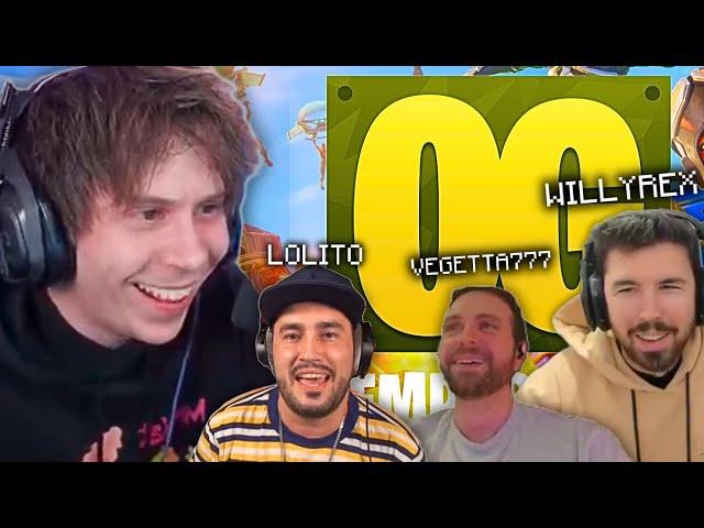 RUBIUS partida EPICA en FORTNITE OG con VEGETTA LOLITO Y WILLY