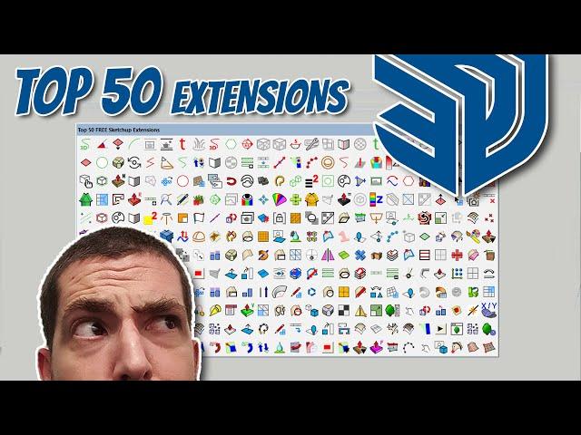 Top 50 Free Sketchup Extensions in just 10 Minutes - 2022